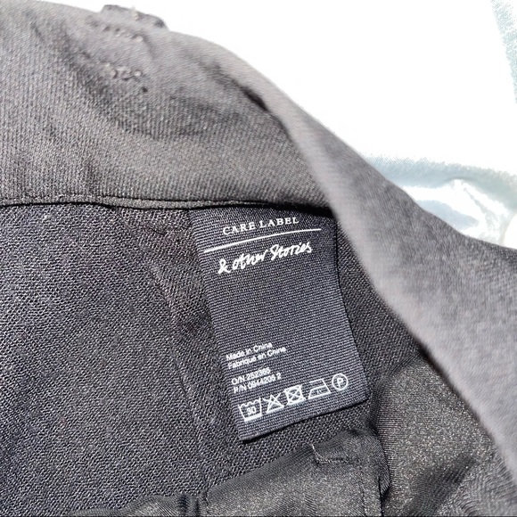 & Other Stories High Waist Tapered Button Front Black Pants - Picture 5 of 6